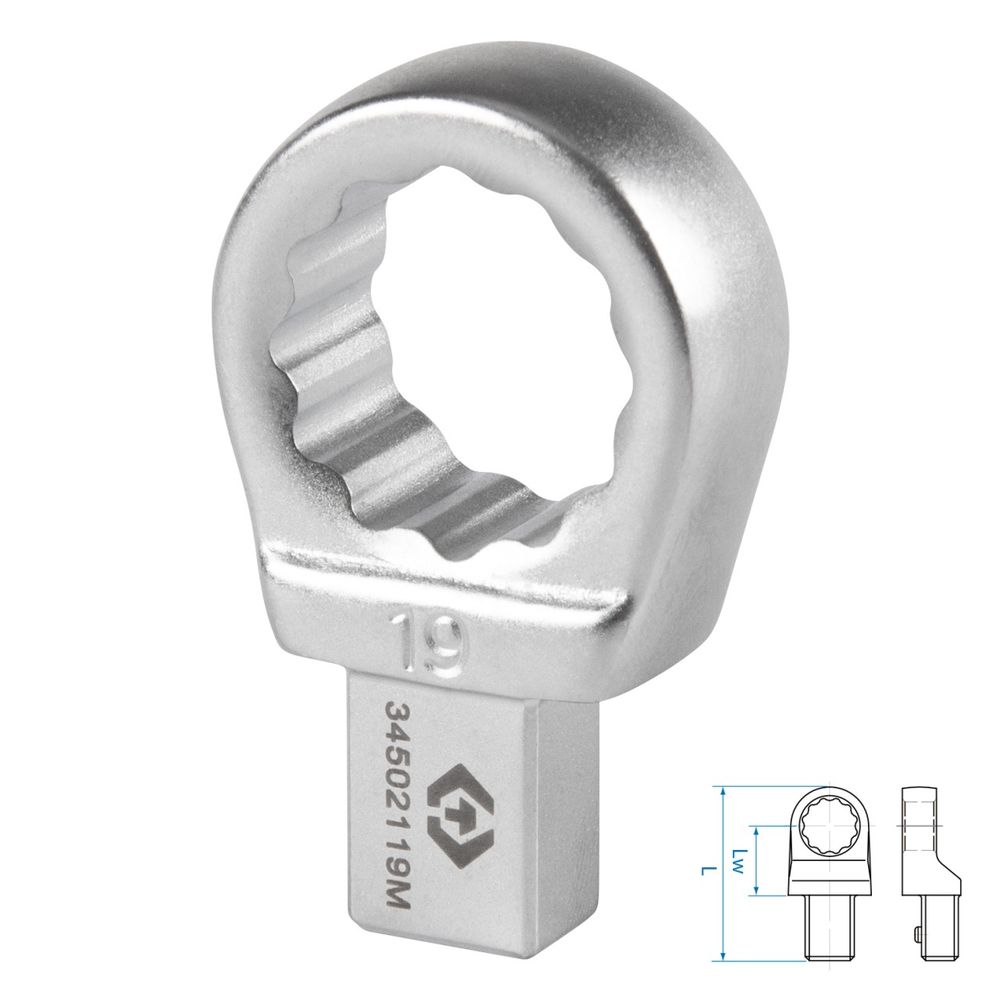 KING TONY (34502119M) Насадка накидная серии "FIT", 19 мм, 9х12 мм