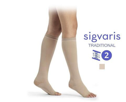 Гольфы Sigvaris Traditional (каучук), серия 503, класс компрессии 2, открытый мысок