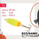 Блесна для рыбалки UL 1 30/4,0 BL/GR/FYe/FR-C