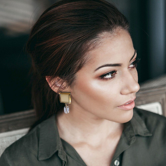 №10, earrings, Aurum