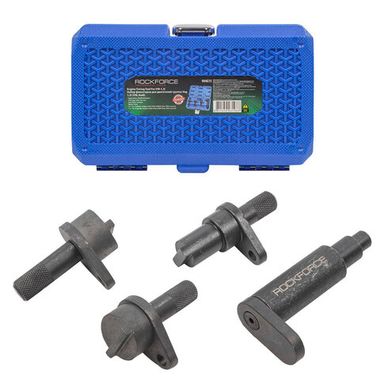 Набор фиксаторов для обслуживания двигателей группы VAG (1.2 6v,12v) 4пр., в кейсе(VW,AUDI) RockForce##Rock FORCE RF-904G15