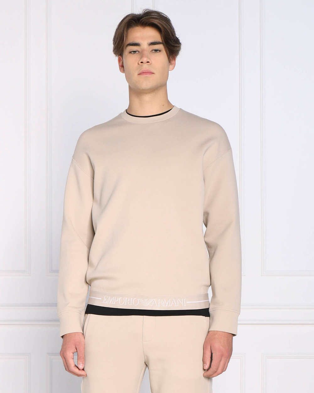 Худи Emporio Armani - бежевый(6L1MM4 1JHSZ)