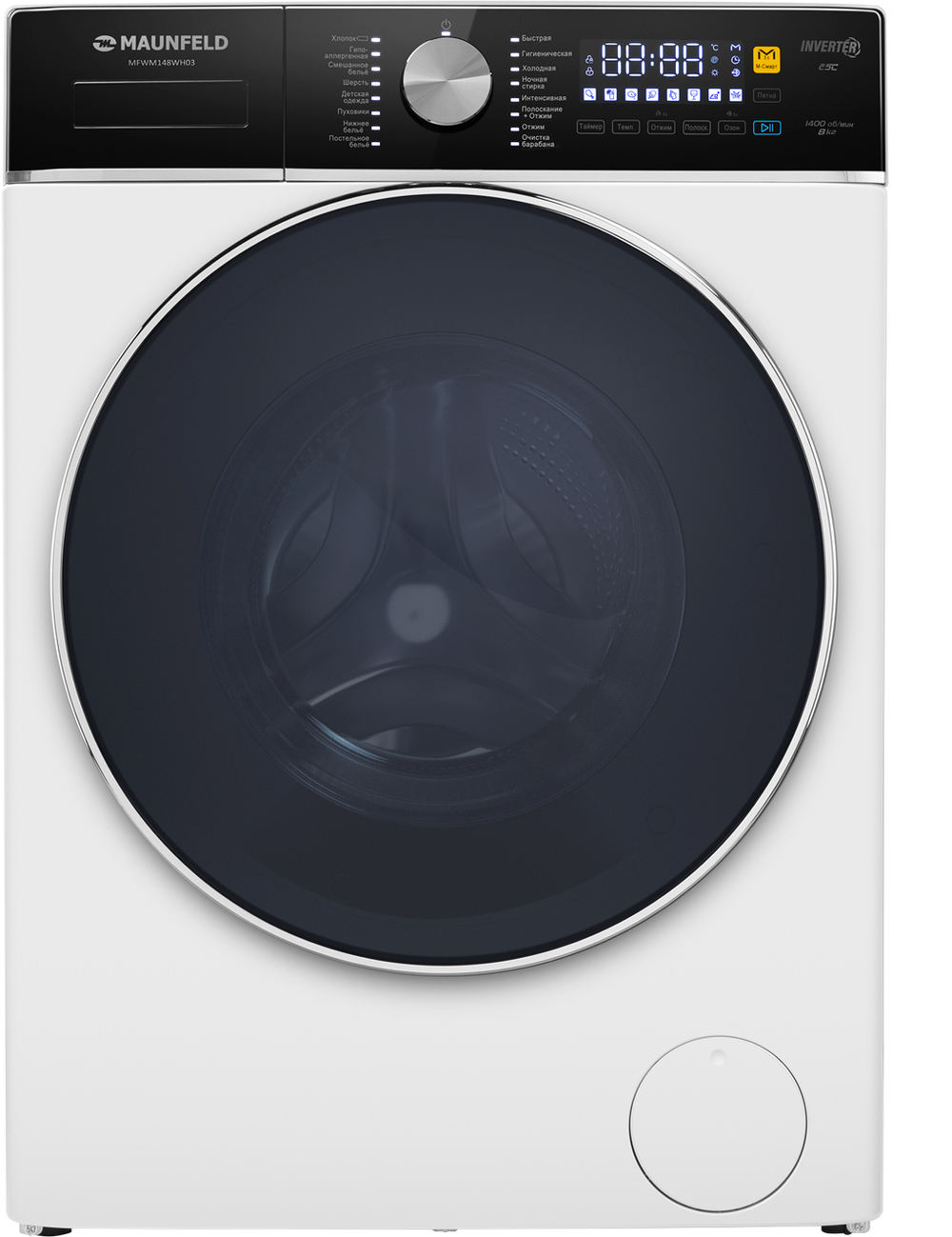 Стиральная машина с инвертором MAUNFELD MFWM148WH03 фото 