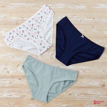 Трусики женские DOMINANT 55000-330, FULL BRIEF, 3 шт. в уп. MIX (в уп. могут повторятся цвета)