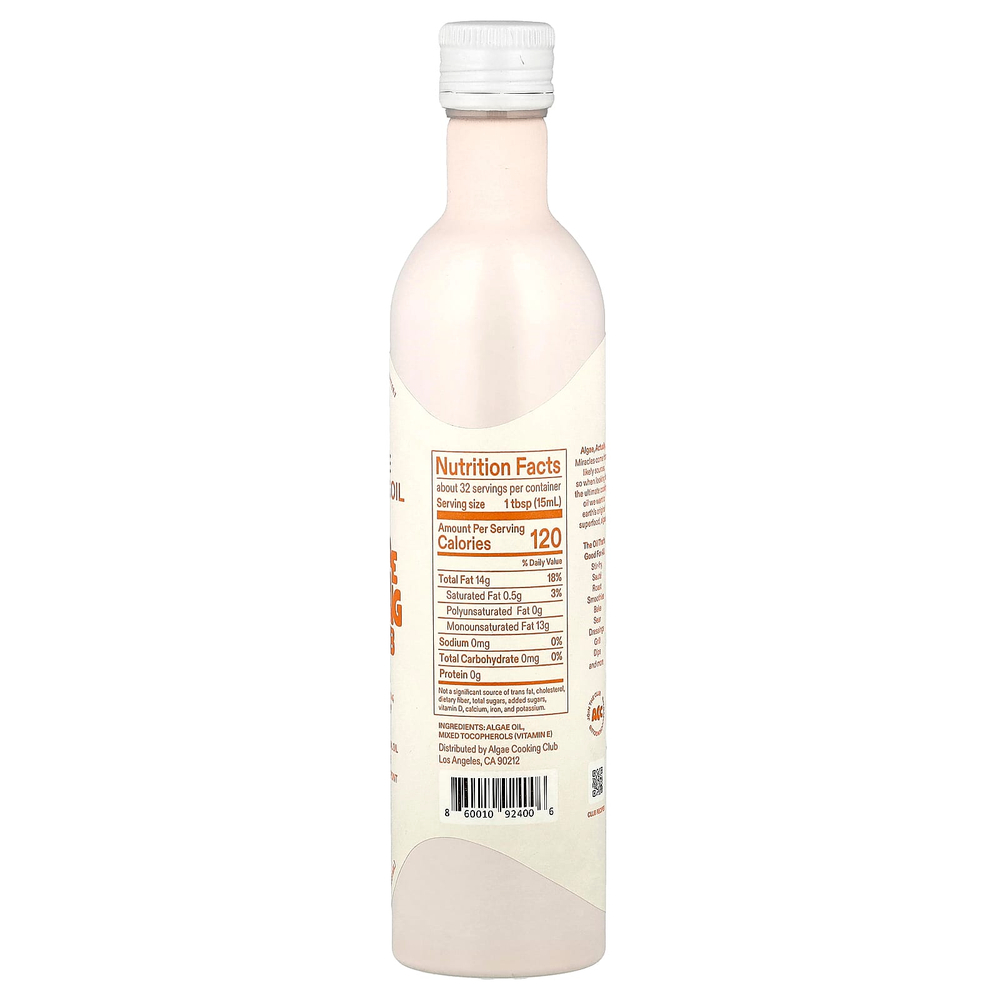 Algae Cooking Club, Растительное масло из водорослей, 473 мл (16 жидк. Унций)