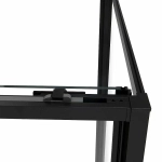 Душевой уголок Vincea Slim Soft VSR-1SS8011CLB 110х80 стекло прозрачное/профиль черный