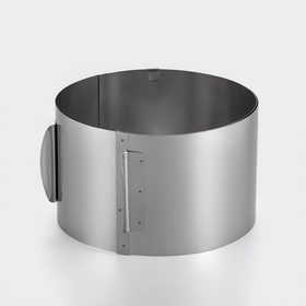 Раздвижное кольцо для выпечки и сборки торта. 16-30см. высота 12 см