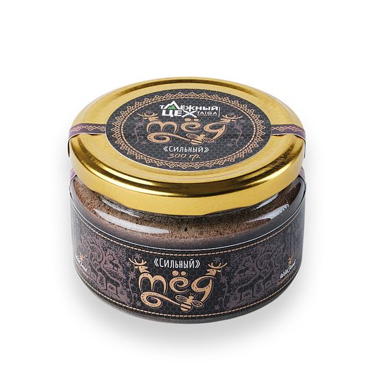 Мед "Сильный" с пантами марала 300г.