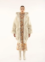 Мeховая куртка «Снежок», молочный