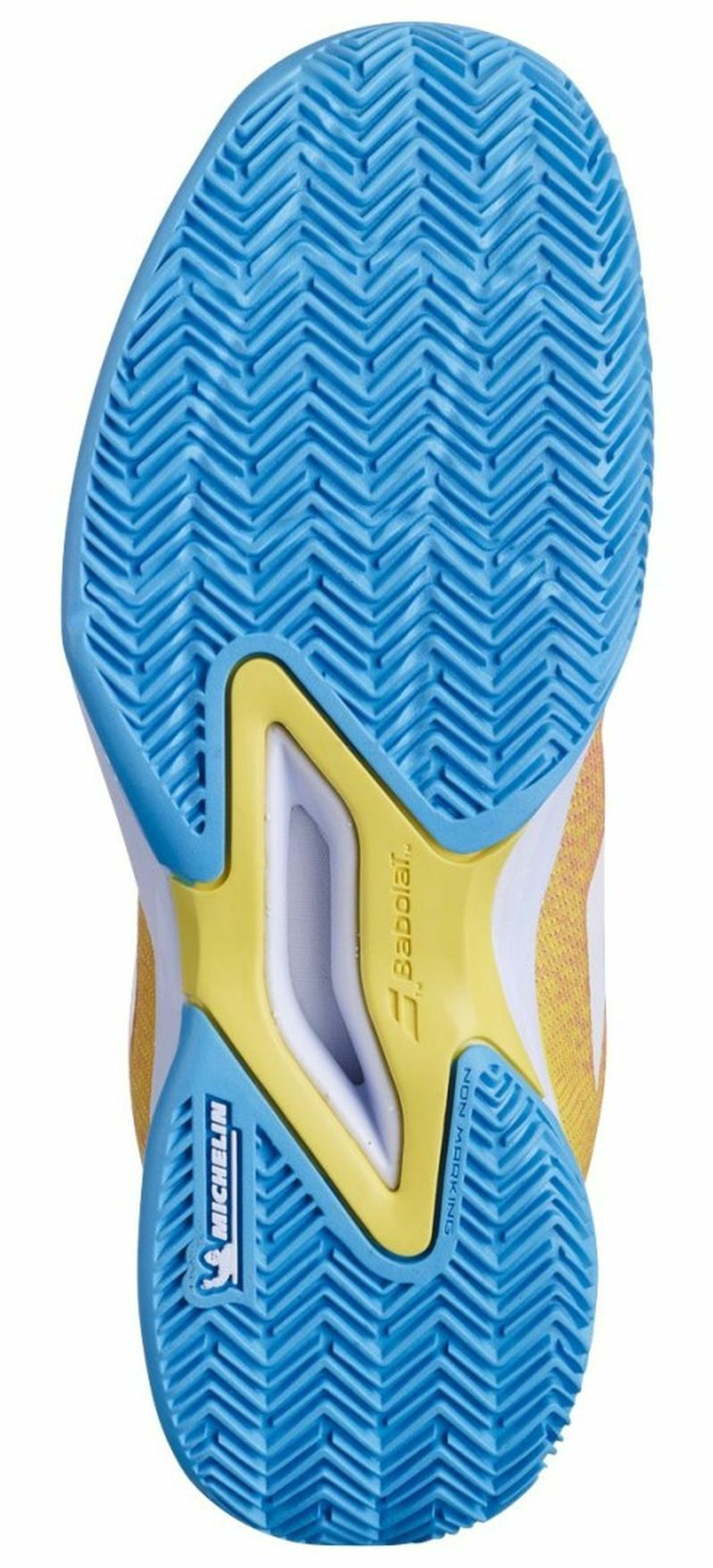 Детские теннисные кроссовки Babolat Jet Mach 3 Junior Clay - coral/gold fusion