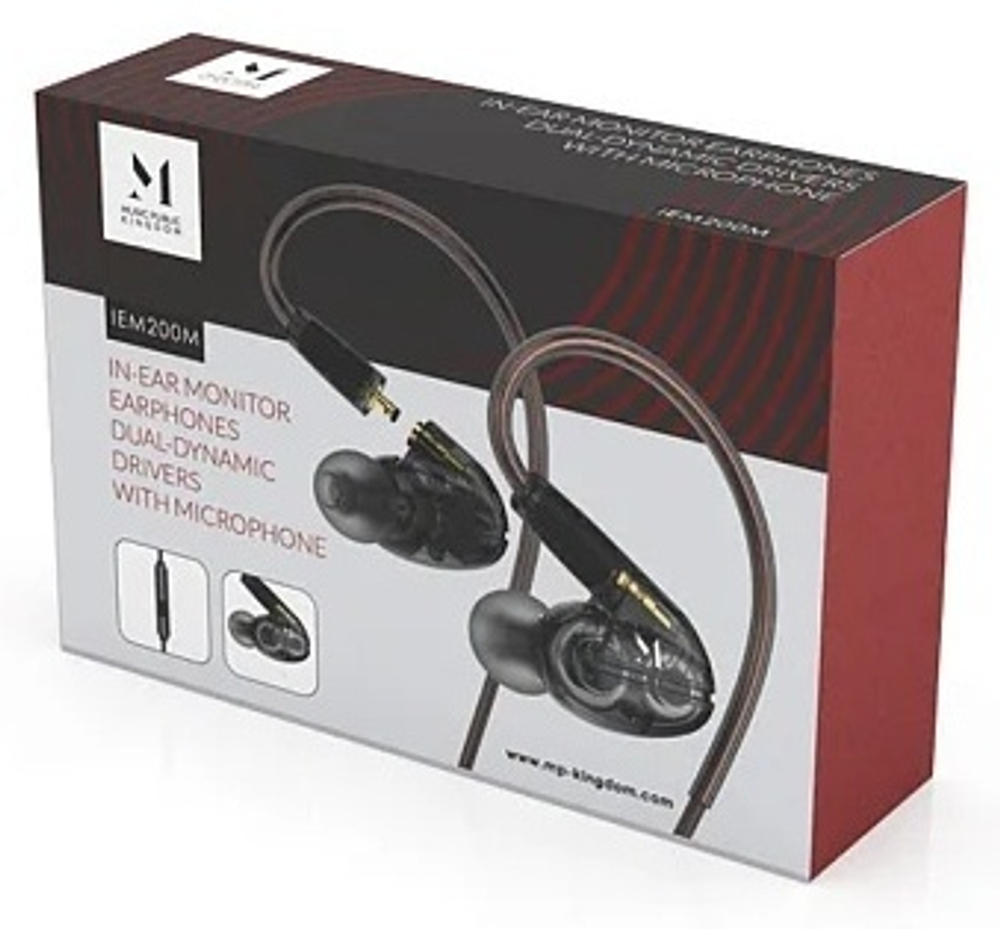Наушники MUSIC PUBLIC KINGDOM IEM200M черно-коричневый