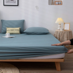 Комплект постельного белья Однотонный Сатин на резинке CSR045