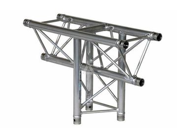 PROLYTE E20D-C018 - стыковочный модуль, для 3 ферм, Т-образный, вертикальный, треугольной формы. Перемычка 10 мм, труба 32 мм