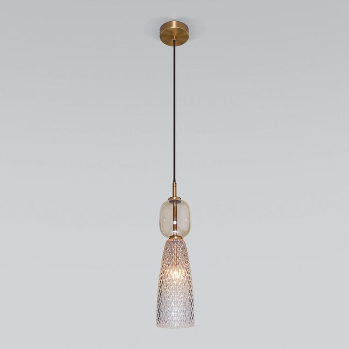 Подвесной светильник Eurosvet Glossy 50211/1 янтарный