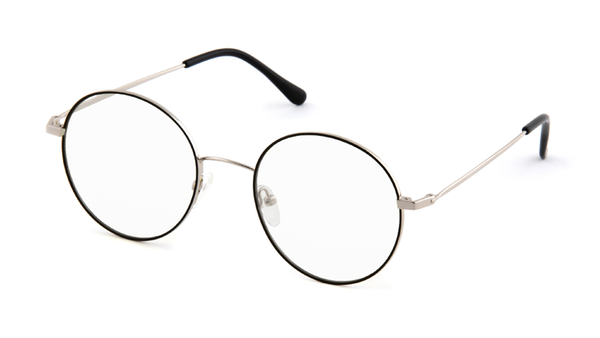 Очки с диоптриями AF096 черно-серебристый