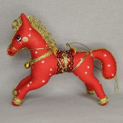 Ёлочная игрушка Лошадка Цирковая