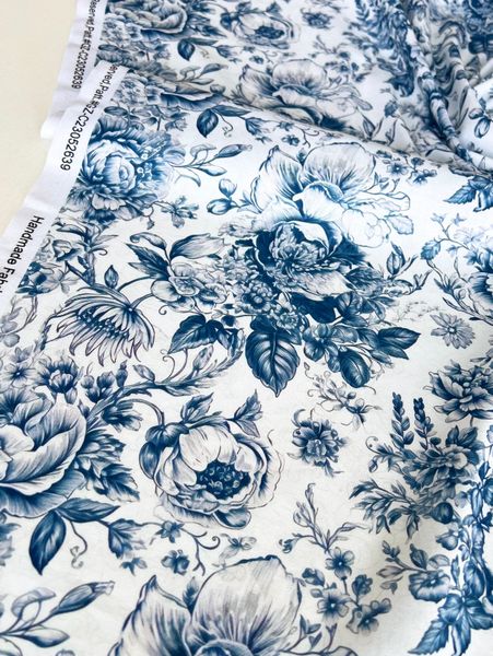 ТУАЛЬ ДЕ ЖУИ, ЦВЕТЫ, 100% хлопок 4