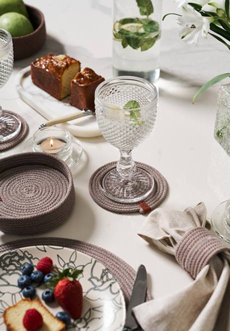 Набор подставок для чашек и бокалов 6шт 12см Luxberry Boho Luxberry какао