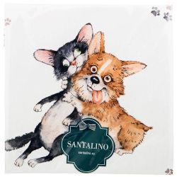 НАБОР САЛФЕТОК ИЗ 2-Х ШТ "ДРУЖБА",40Х40СМ, 100% ХЛОПОК,ТВИЛ, БЕЛЫЙ