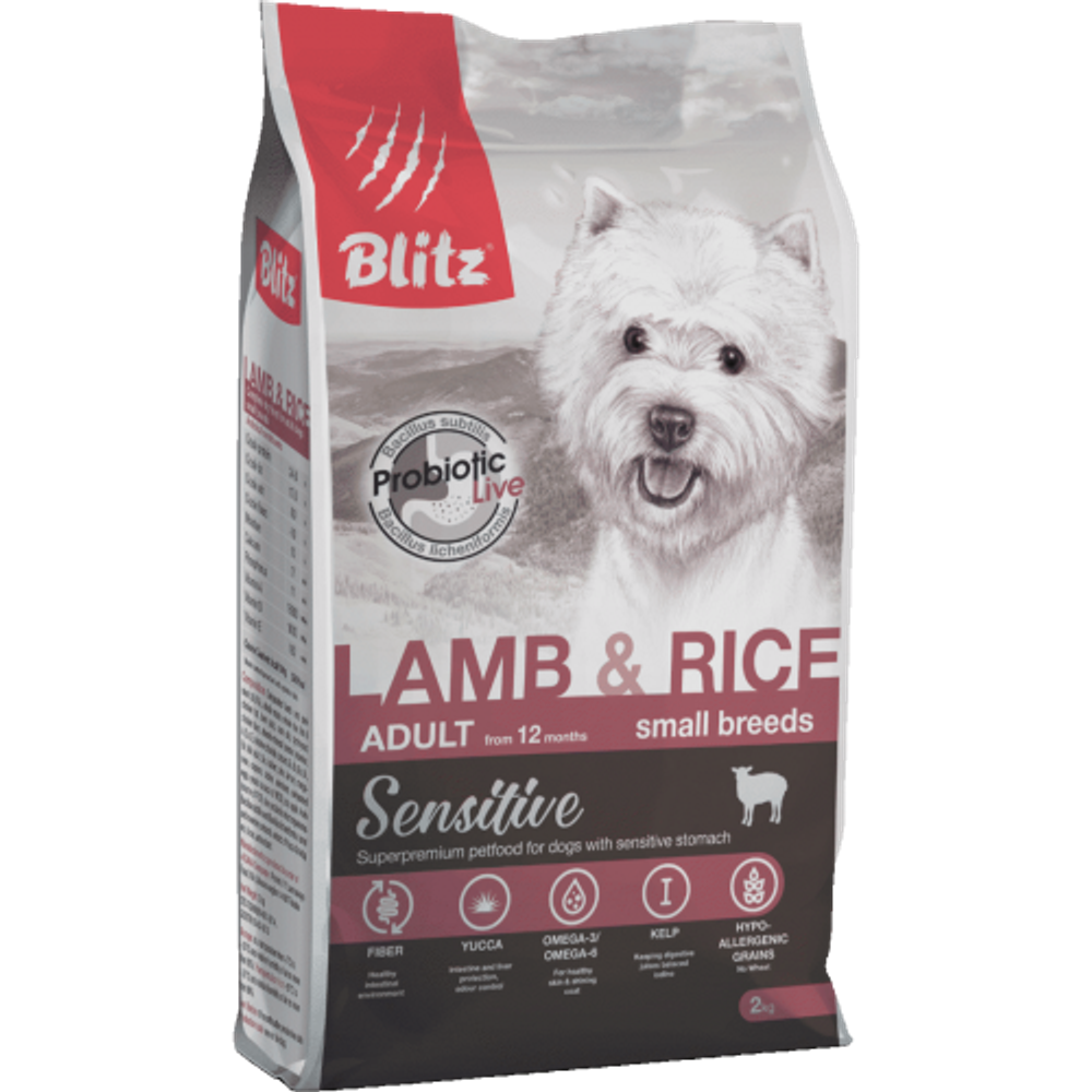 Blitz Sensitive Lamb & Rice Adult Dog Small Breeds