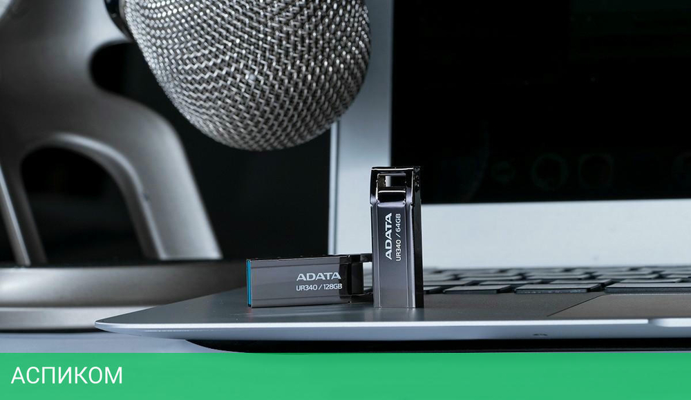 USB Flash-накопитель A-Data AROY-UR340-64GBK