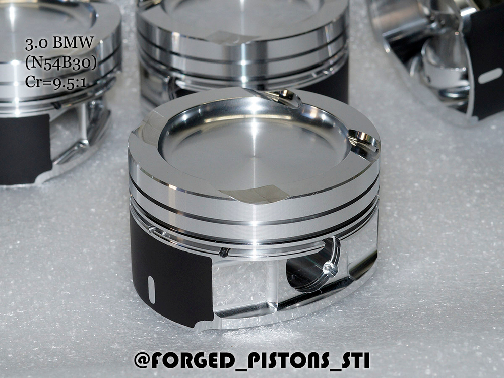 Кованые поршни СТИ 330.11 BMW 3,0l N54B30 ТУРБО Forged Pistons STI