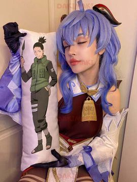 Мини дакимакура Шикамару Нара из Наруто арт. M0343, 60х20 см