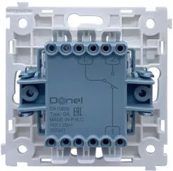 Donel R98 механизм выключателя В1 с 2-х мест (проходного), 10 A 250 В~, серия DA
