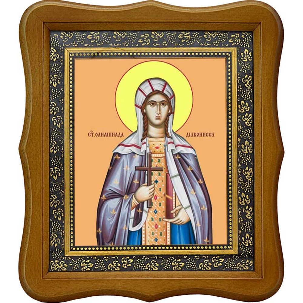 Олимпиада Константинопольская Святая. Икона на холсте.