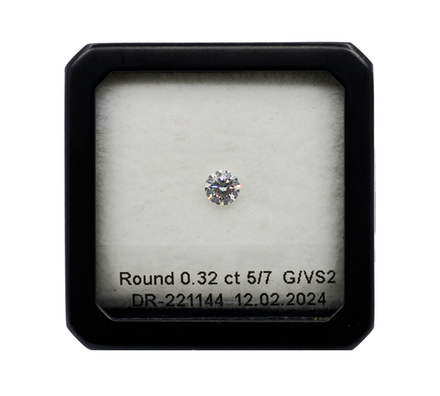 Бриллиант (Кр-57, Ø 4.52 мм, 5/7, 0.32 ct)