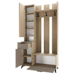 Прихожая с зеркалом комплект мебели Сатин 280х41,1х220 см