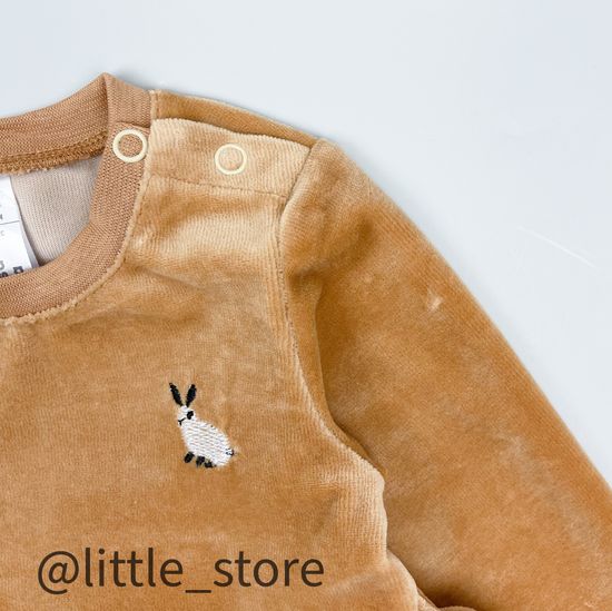 Платье велюровое "Пушок" Карамель