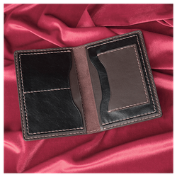 Кожаная обложка на паспорт «Кот гангстер»