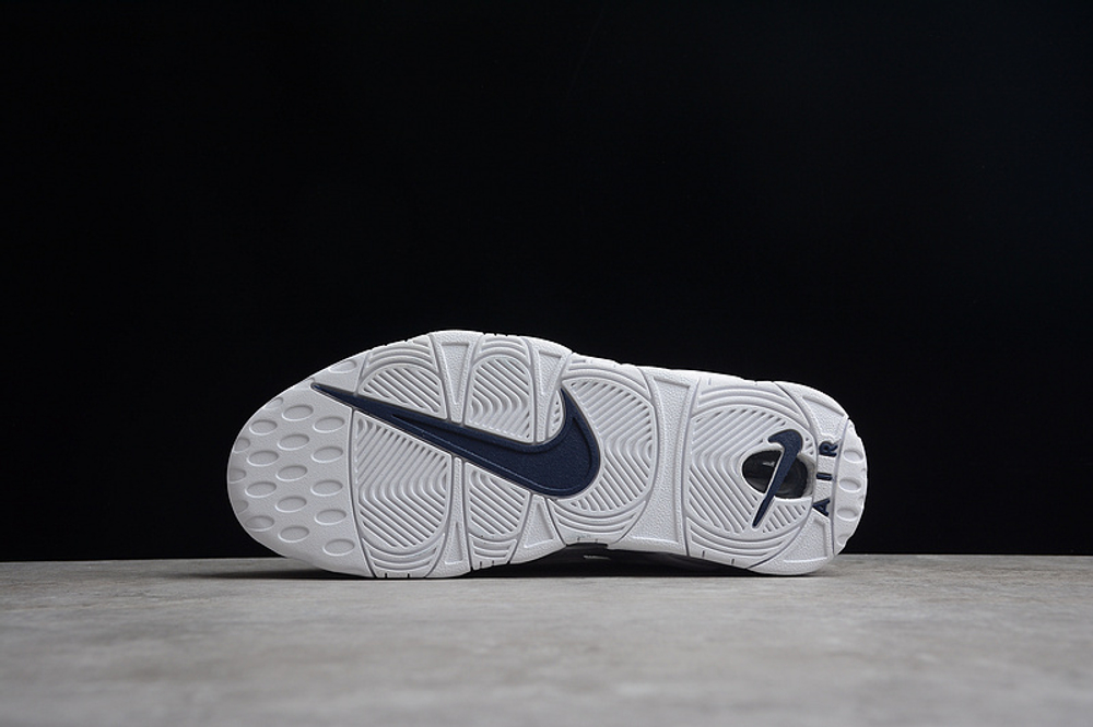Nike air max uptempo white/navy hot sale