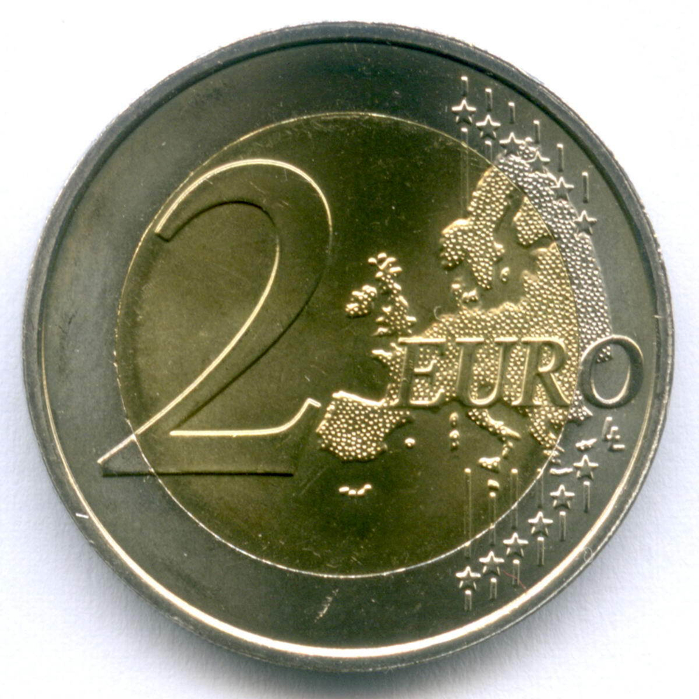 2 евро 2007 год. Люксембург. Дворец Великих герцогов. Биметалл UNC