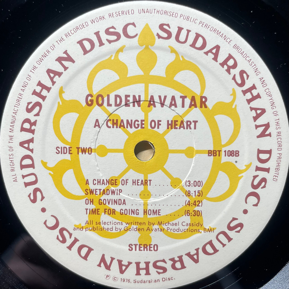 Golden Avatar ‎– A Change Of Heart (Англия 1976г.)
