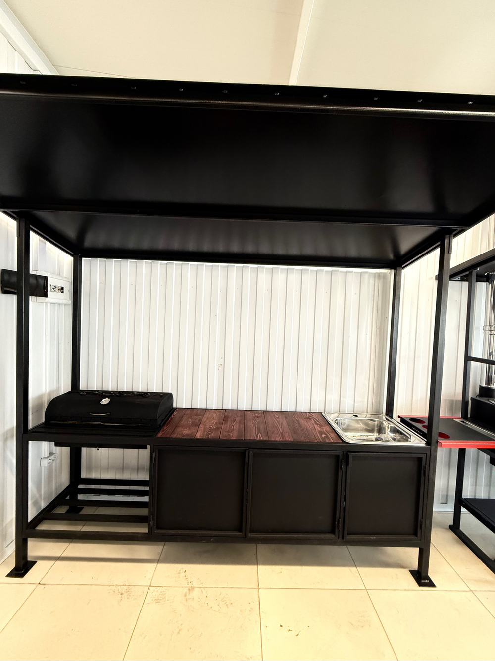 Мангальная зона Шашлычник с мойкой 5 мм