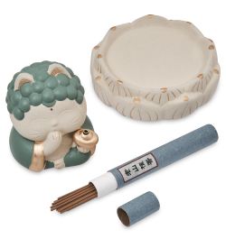 Lucky Cats KT-31/1 Подставка для благовоний «Кот»