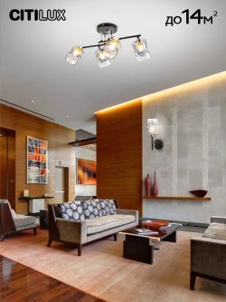 Citilux Клаус CL134145 Люстра потолочная Чёрная