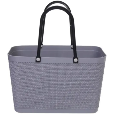 Корзинка для хранения с ручками «ФИОРИ», цвет пыльно серый, 32,5*18*37см (лейбл)