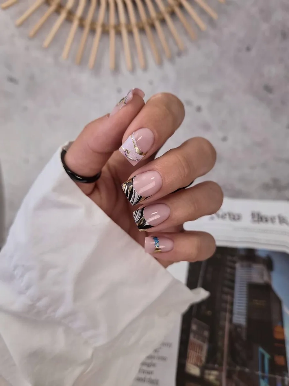 Lucky Rose Слайдеры наклейки для ногтей Foil 119