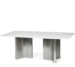 Обеденный стол Selenia 200х100 см, белая керамика