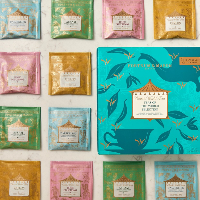 Fortnum&Mason Набор пакетиков чая Classic World Tea Bag Selection, 40шт
