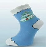 Носки для мальчиков С183 20р. лазурный, 1 шт.