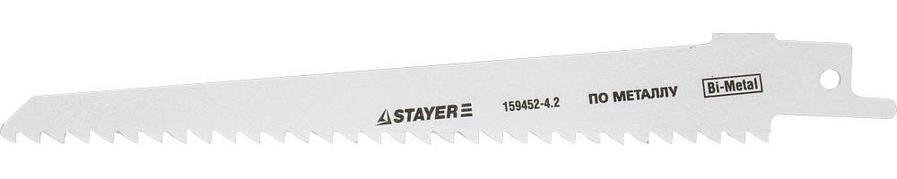 Полотно STAYER ″PROFI″ S611DF для сабельн эл. ножовки Bi-Metall, дерево, дерево с гвоздями,металл, газобетон, пластик