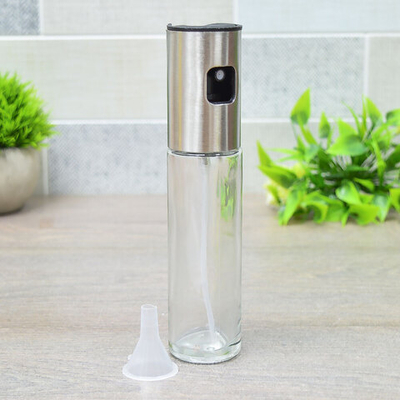 Емкость для масла 100мл стеклянная с распылителем, Y113-137