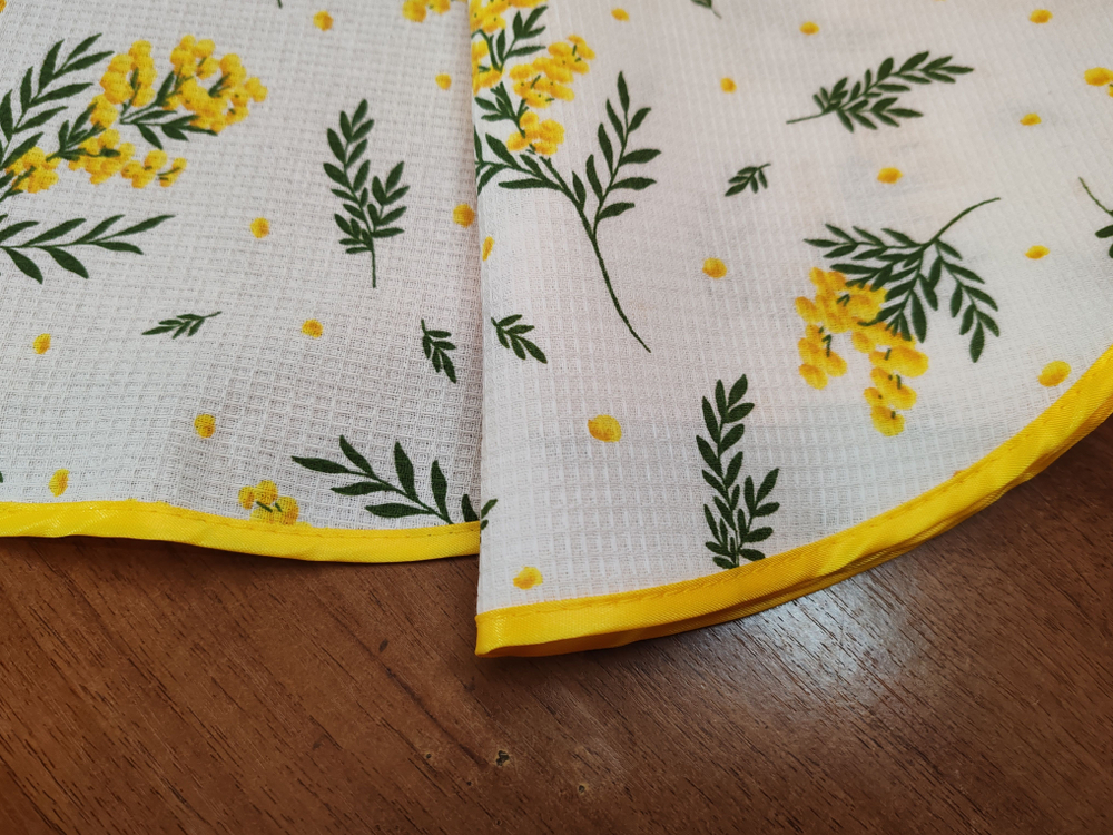 Полотенце кухонное, круглое, 2 шт, вафельное полотно