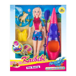 Кукла тип Модель с аксесс. для плавания на байдарке, в/к 27,5*32,3*5,5 см.