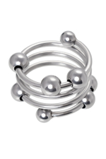 Кольцо под головку пениса Toyfa серебристое 3,5 см