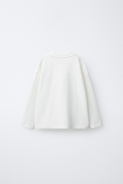 ZARA ЛОНГСЛИВ С ВЫШИТЫМ ЛЬВОМ, БЕЛЫЙ